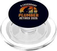 A Legendary Plumber Retired 2026 Retro Master Pipefitter PopSockets PopGrip for MagSafe