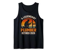 A Legendary Plumber Retired 2026 Retro Master Pipefitter Tank Top
