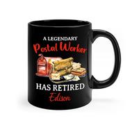 A Legendary Postal Worker Has Retired Coffee Mug Unique Tea Cup Durable Travel Mug Fun Gifts for Valentine's Day Birthdays Christmas 330 Ml