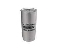 A Legendary Sheriff Has Retired Retirement Pension Retiring Stainless Steel Insulated Tumbler