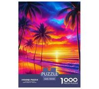 A Leisurely Summer Day 1000 Piece Jigsaw Puzzle Educational Games A Dreamy Beach Challenge High Difficulty for Decompression And Wall Decor70x50cm/1000pcs