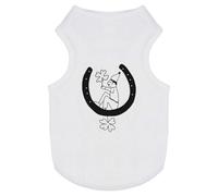 'A Leprechaun Sitting In A Horseshoe ' Pet Dog/Cat T-Shirt (PT00122888)