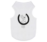 'A Leprechaun Sitting In A Horseshoe ' Pet Dog/Cat T-Shirt (PT00122890)