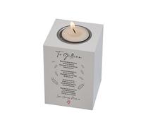 A Letter from Heaven Personalised Memorial Wooden Tea Light Holder, 10cm x 7cm