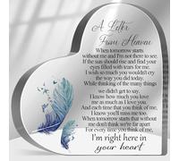 A Letter from Heaven Sign, Loss of Loved One Sympathy Gift, Memorial Gifts for Loss Keepsake, In Memory of Loved One Sign, Grief Bereavement Remembrance Plaque Decor for Family Members