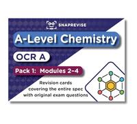 A-Level OCR A Chemistry Flashcards: Modules 2-4 | 101 Double-Sided Cards with Definitions, Diagrams, and Practice Questions | SnapRevise Study Deck for Exam Success (2025 & 2026 Exams)