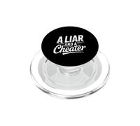 A Liar And A Cheater Breakup Puns Expose Ex - PopSockets PopGrip for MagSafe