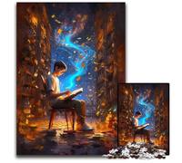 A Library Lost in Lore_193923b 1000 Piece Jigsaw Puzzles for Adults Jigsaw Puzzles Brain Teaser, Adult Game, Family Interactive Activity 300 PCS