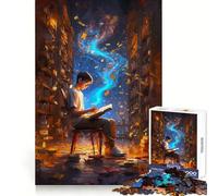 A Library Lost in Lore Jigsaw Puzzles 1000 Pieces for Teenagers Home Fun Smooth Cut Family Fun Great Gift (50x75cm)