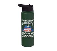 A Life Without Camping is Possible but Meaningless Stainless Steel Insulated Water Bottle