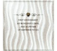 A Lifetime Of Happiness To Go - Quality Handmade First Anniversary Card - GD22
