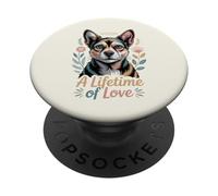 A Lifetime Of Love Sweet Dog Tribute Art PopSockets Adhesive PopGrip