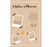 A Lifetime of Memories: A birthday journal where your guests can leave heartfelt wishes and messages you'll cherish for a lifetime. 120 pages 6 X 9 size