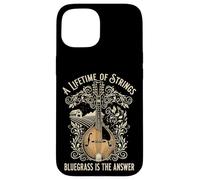 A Lifetime Of Strings Bluegrass Is The Answer Mandolin Case for iPhone 15