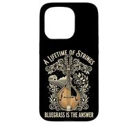A Lifetime Of Strings Bluegrass Is The Answer Mandolin Case for iPhone 15 Pro
