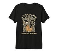 A Lifetime of Strings Bluegrass is The Answer Mandolin Premium T-Shirt