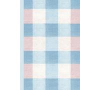 A light blue and blush pink gingham pattern: Work Notebook, Funny Office Gift for Women, Coworker, Boss, Secret Santa Gag Gift (Blank Lined Journal)