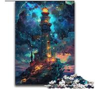A Lighthouse in The Night Sky 2000 Piece Jigsaw Puzzle for Adults Teens, Challenging To Complete But Fun And Humorous Birthday Present, Gifts, Wall Art (70x100cm)