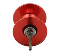 A Lightweight yet Sturdy Water Drop Wheel Line Spool Optimized to Meet the Demands of Serious Anglers Using For ABU Gear (Stainless steel red)