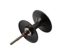 A Lightweight yet Sturdy Water Drop Wheel Line Spool Optimized to Meet the Demands of Serious Anglers Using For ABU Gear (Stainless steel black)