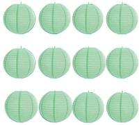 A Liittle Tree 12 PCs Round Paper Lanterns Wedding Party Christmas New Year (Mint, 10")