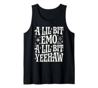 A Lil Bit Emo A Lil Bit Yeehaw Trendy Dual Personality Tank Top