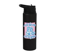 A Lil Bit Emo A Lil Bit Yeehaw Western Raccoon Bandana Stainless Steel Insulated Water Bottle