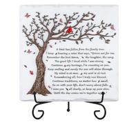 A Limb Has Fallen from The Family Tree-Sympathy Plaque with Iron Stand- In loving memory for Loss of Loved One Memorial Condolence Bereavement Grief Gifts-Wall Decor Table Decor
