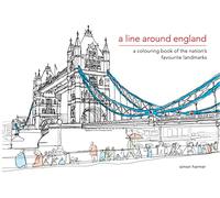 A Line Around England: A colouring book of the nation's favourite landmarks