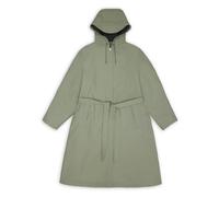 A-Line Longer Jacket with Belt, female, Rains, Rain Jackets, Green, XS, Jackets XS