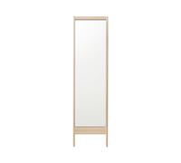 A Line Mirror White Oiled Oak