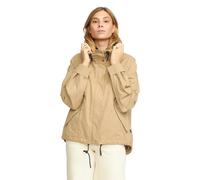 A-line short parka for women Selfhood Beige S