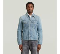 A-Line Slim Denim Jacket - sun faded pacific blue - Men S