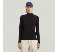 G-star A Line Slim Fit Long Sleeve High Neck T-shirt Black 2XS Woman