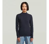 G-star A Line Slim Fit Long Sleeve High Neck T-shirt Blue XL Woman