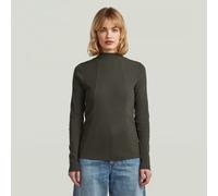G-star A Line Slim Fit Long Sleeve High Neck T-shirt Green XS Woman
