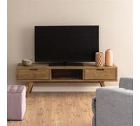 A-Line Smoked Oak 2 Drawer Medium TV Unit