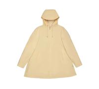 A-line Trapezoid Jacket with Hood, female, Rains, Rain Jackets, Beige, XS, Jackets XS