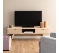 A-Line White Oak 2 Drawer Medium TV Unit
