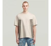A-Line Woven Mix Boxy T-Shirt - White - Men XXL