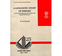 A Linguistic Study of Errors in Written English of Students with Kannada Mother Tongue
