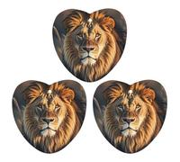 A Lion Car Air Freshener, 3 Pcs Love form Hanging Air Freshener Cards, Long Lasting Fragrance Scented Cards for Car, Home, Office White-style
