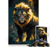 A Lion Surveys Its Domain Jigsaw Puzzles for Adults 1000 Pieces Unwind Game Firm Edge Playful Challenge Wall Display (38x26cm)