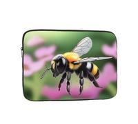 A Little Bee Laptop Sleeve 13 Inch Shockproof Protective Notebook Case Tablet Briefcase Carrying Bag, Black, 13 inch
