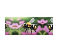 A Little Bee Printed Extra Large Mouse Pad 12x31.5in for Office, Gaming, and Learning - Durable, Comfortable, and Environmentally Friendly