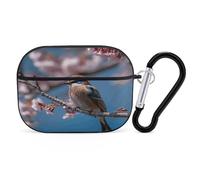 A Little Bird Earbuds Organizer Shockproof Protective Airpods Pro Cover with Carabiner Clip Anti Fall Carrying Earphone Case Cover for Airpods Pro 2nd Generation Black