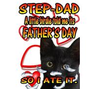 A little Birdie told me So I ate it cat personalised Father's day Card code12a