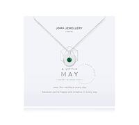 A Little Birthstone Birthday Gift For May Green Agate Necklace