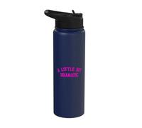 A Little Bit Dramatic | Drama Queen Sarcasm Funny Gag Retro Stainless Steel Insulated Water Bottle