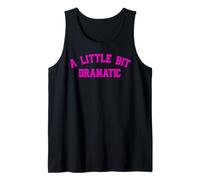 A Little Bit Dramatic | Drama Queen Sarcasm Funny Gag Retro Tank Top